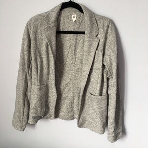 Grey terry blazer from Gap, size small